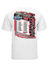 2023 Geico 500 Starting Lineup T-Shirt in White - Back View