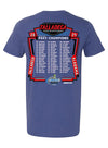2024 Talladega Past Champs T-Shirt in Blue - Back View