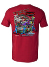 2024 Talladega Triple Header T-Shirt in Red - Back View