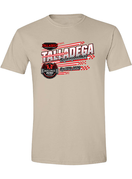 2026 Talladega Superspeedway Event T-Shirt in Brown - Front View