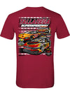 2026 Talladega Superspeedway Triple Header T-Shirt in Red - Back View
