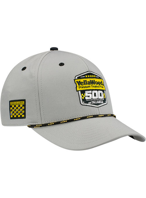 2026 Yellawood 500 at Talladega Superspeedway Limited Edition Hat in Grey - Front Right View