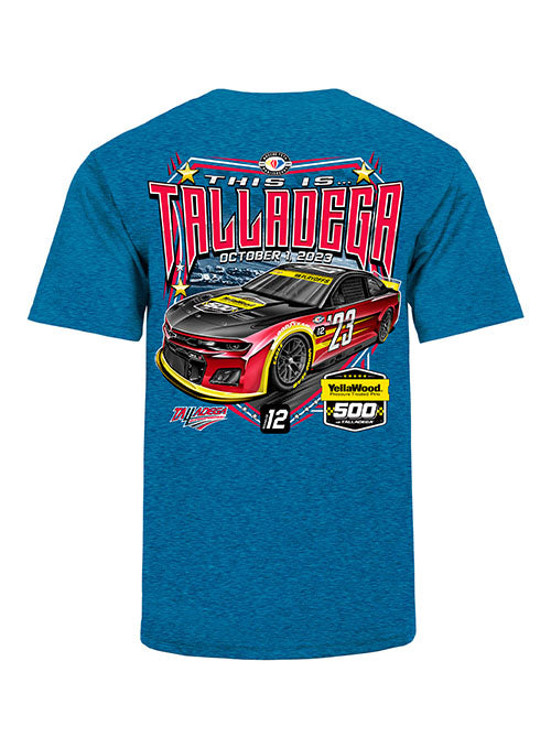 2023 YellaWood 500 Event T-Shirt in Blue - Back View