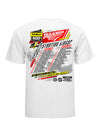 2023 YellaWood 500 Starting Line-Up Tee in White - Back View