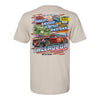 2026 Talladega Superspeedway Event T-shirt in Tan - Back View