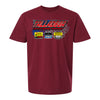 2026 Talladega Superspeedway Triple Header Weekend T-Shirt in Red - Front View