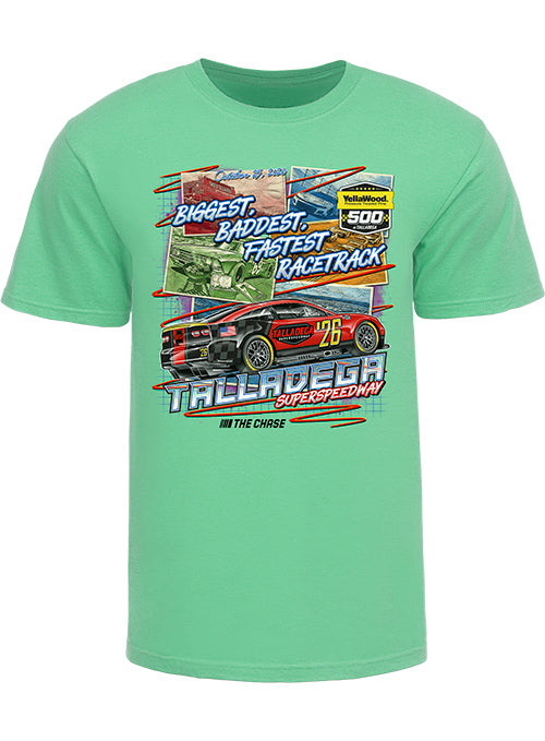 2026 Youth Talladega Superspeedway Event Green T-Shirt - Front View