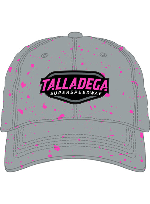 2026 Ladies Talladega Superspeedway Splatter Hat in grey - Front view