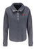 Ladies Flag and Anthem Talladega Adriana Snap Pullover in Grey - Front View