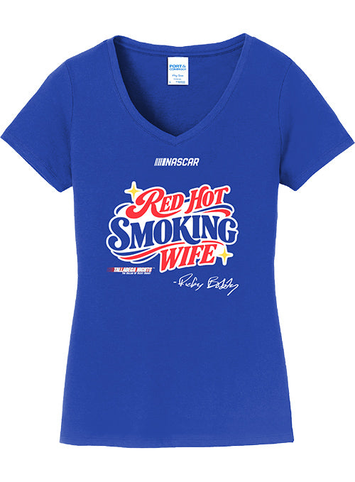 Ladies Talladega Superspeedway Red-Hot Wife Blue T-Shirt - Front View