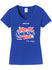 Ladies Talladega Superspeedway Red-Hot Wife Blue T-Shirt - Front View
