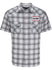 Talladega Superspeedway Flag & Anthem Buffs Western Plaid Button-Up Shirt - Front View