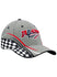 Talladega Checkered Jersey Performance Hat in Grey - Right Side View