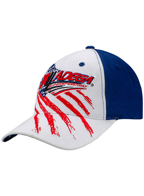 Talladega Americana Hat in Red, White, and Blue - Left Side View