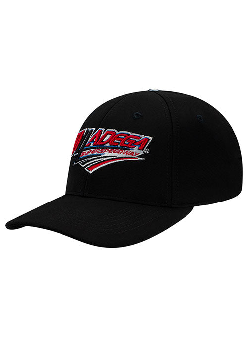 Talladega Performance Flex Hat in Black - Angled Left Side View