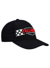 Talladega Checkered Track Outline Hat in Black - Angled Right Side View