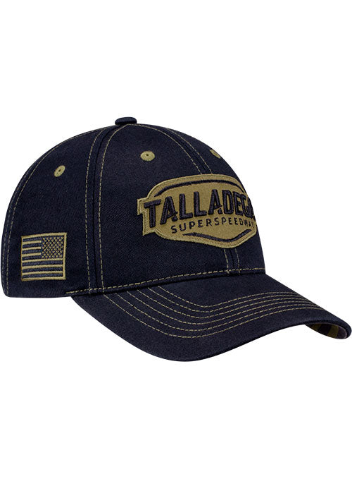 Talladega SuperSpeedway Military Americana Hat in Black - Front Right View