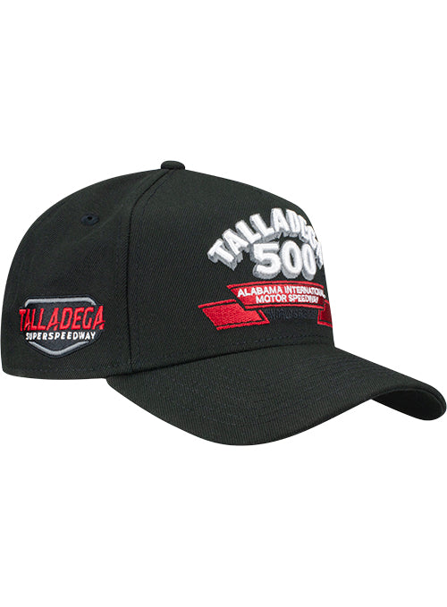 Talladega Superspeedway Vintage Black Hat by New Era in Black - Front right view