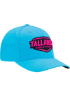 Talladega Superspeedway Neon Flatbill Hat in Blue - Front Right view 