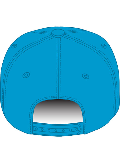 Talladega Superspeedway Neon Flatbill Hat in Blue - Back View