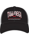 Talladega Superspeedway Domestic Arid Trucker Hat by '47 Brand In Black - Front View Mockup