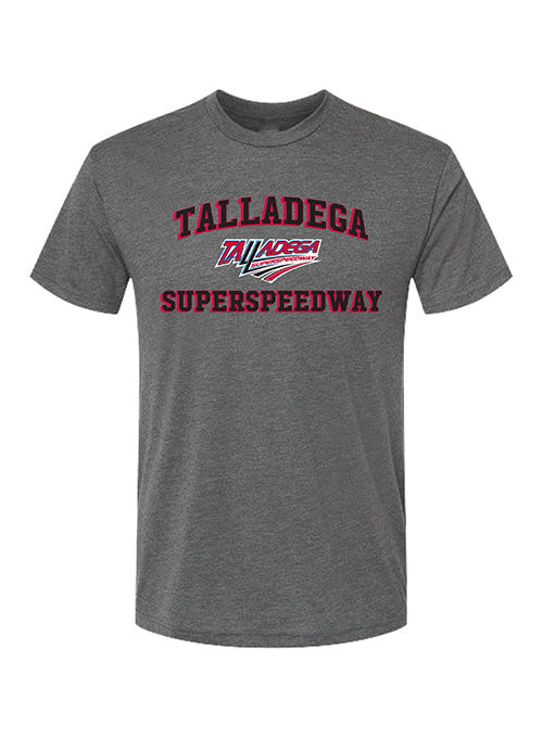 Talladega Superspeedway Collegiate T-Shirt in Grey - Front View