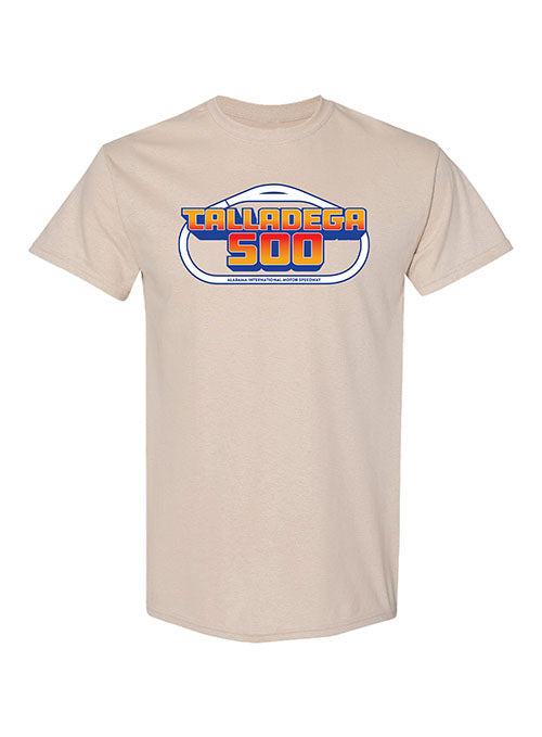 Talladega Superspeedway Vintage Dega T-Shirt in Tan - Front View