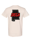 Talladega State Outline Logo T-Shirt in Tan - Back View