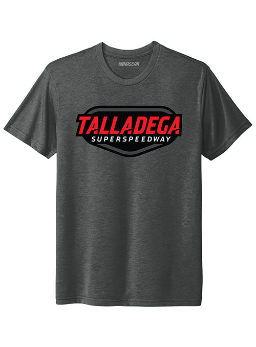 Talladega Superspeedway Tri-Blend T-Shirt in Grey - Front View