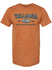 Talladega Superspeedway Collegiate Camo T-Shirt in Orange - Front View