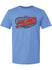 Talladega Superspeedway Track Outline T-Shirt in Blue - Front View