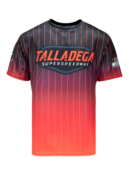 Talladega Superspeedway Sublimated Shirt in Red and Black - Front View
