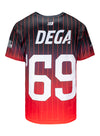 Talladega Superspeedway Sublimated Shirt in Red and Black - Front View