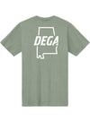 Talladega Superspeedway State Outline Logo T-Shirt in Grey - Back View