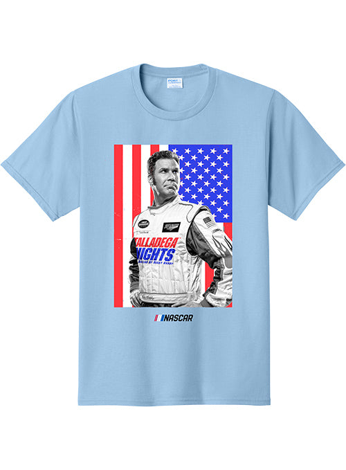 Talladega Superspeedway Driver Suit Light Blue T-Shirt - Front View
