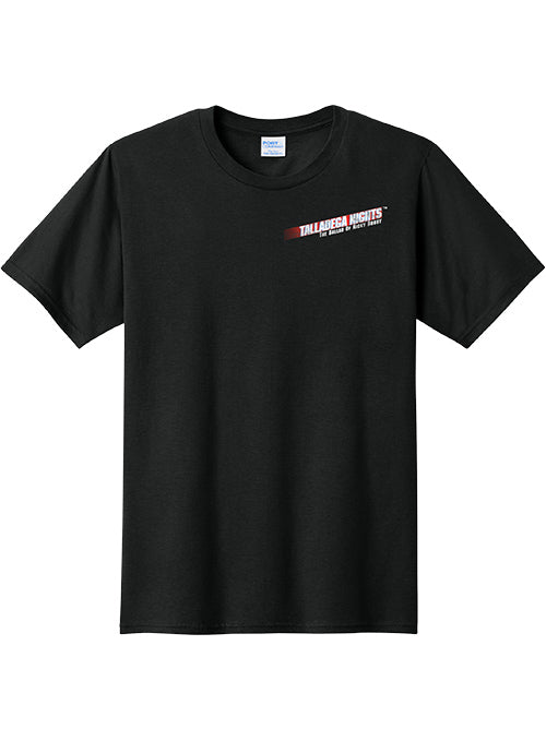 Talladega Superspeedway Cougar Black T-Shirt - Front View