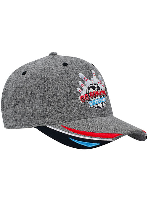 2023 Go Bowling at The Glen Limited Edition Hat in Grey - Angled Right Side View