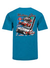 2023 Watkins Glen Triple Header T-Shirt in Blue - Back View