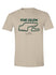 The Glen Track Outline T-Shirt in Tan - Front View