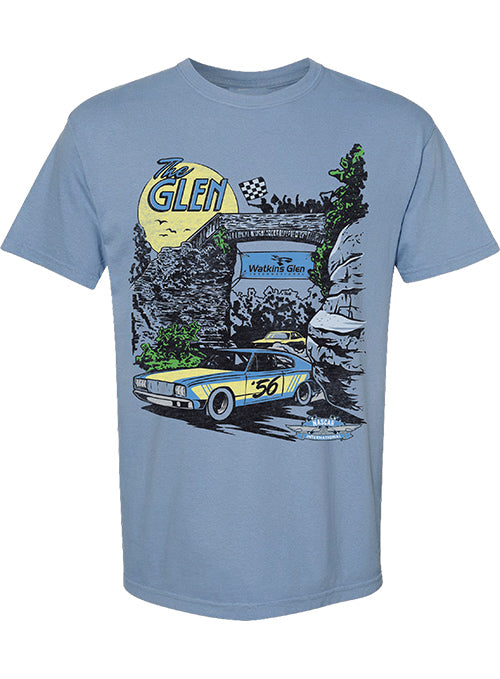 Watkins Glen International Scenic T-Shirt in Blue - Front View