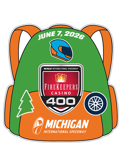 2026 Michigan International Speedway FireKeepers Casino 400 Layered Hat Pin