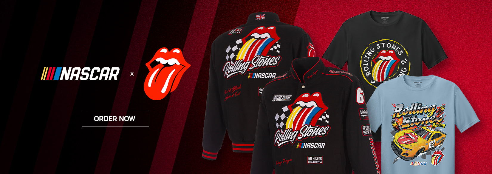 NASCAR x Rolling Stones ORDER NOW
