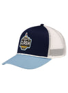 2023 Clash Rope Hat in Navy, White, and Light Blue - Left Side View