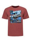 2023 Youth Daytona 500 Past Champs T-Shirt in Heather Red - Front View