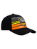 2023 Auto Club 400 Striped Hat in Black and Orange - Right Side View