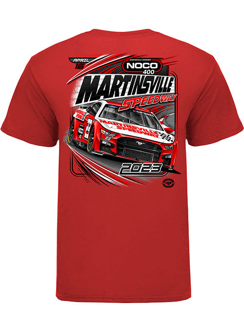 2023 NOCO 400 Event T-Shirt in Red - Back View