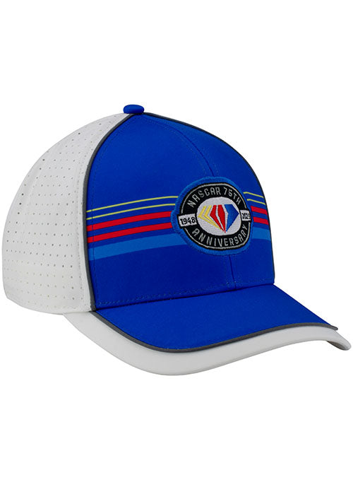 NASCAR 75th Anniversary Gamechanger Hat in Blue and White - Right Side View