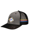 NASCAR 75th Anniversary Striped Mesh Hat in Grey - Left Side View