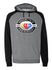 NASCAR 75th Anniversary Sweatshirt in Gun Metal Heather and Black - Front View
