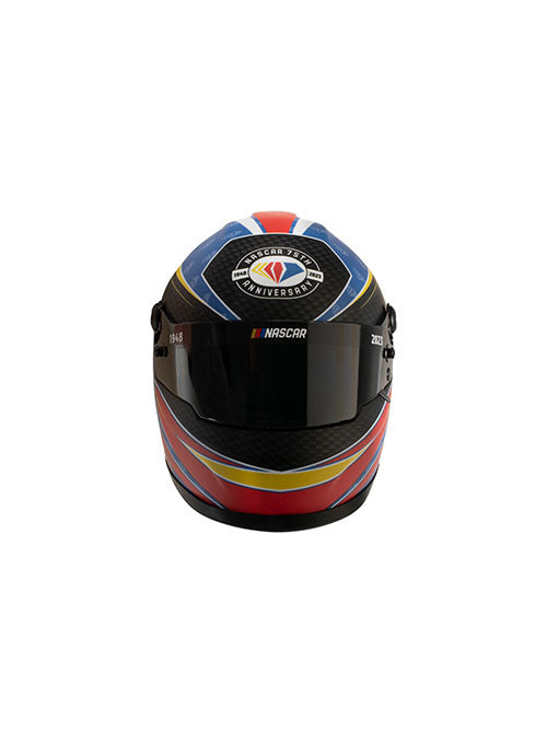 NASCAR 75th Anniversary Mini Replica Helmet - Front View